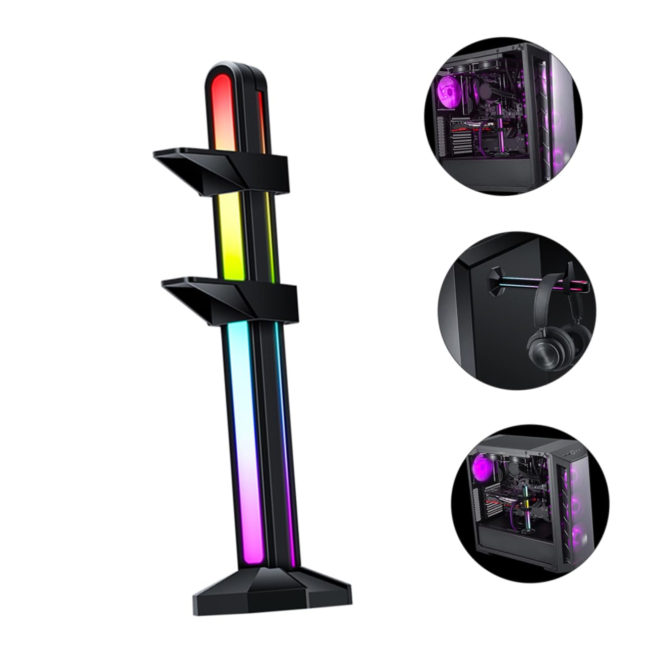 BESTonZON Soporte para Tarjeta Gráfica Ajustable Soporte Magnético para Gpu Compatible para Montaje De Hardware Pc Material Resistente