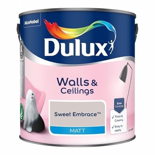 Dulux Walls & Ceilings Matt Emulsion Paint Sweet Embrace - 2.5L