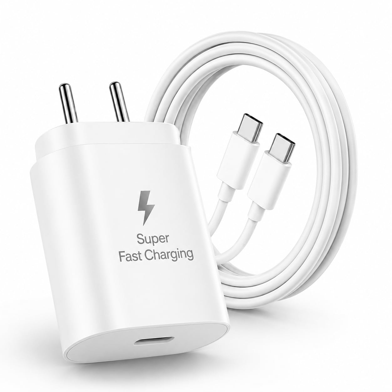 MAK 25W Charger with Cable for Samsung Galaxy M13 5G Type C Charger Adapter Compatible with Galaxy M13 5G Charger, 25 Watt USB Type C to C Pd Charging Adapter C Type, White-image-46