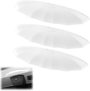 3PCS Car Backup Camera Rain Cover,Protection for License Plate Backup Camera Cover,Back up Camera for Truck, Ideal for Car and Truck Owners,DIY Enthusiasts and Daily Commuters (White)