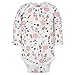 Gerber Baby Girls 6-Pack Long-Sleeve Onesies Bodysuits and Toddler T-Shirt Set, Bear Pink, 0-3 Months US