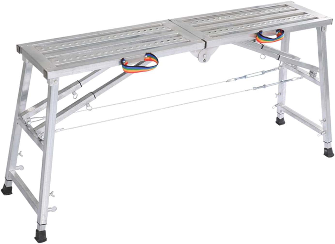 Adjustable Work Platform Support,Portable Folding Scaffolding Platform,Portable Scaffolding Equipment for Ceiling Cleaning,Painting,Car Washing,330 Lbs Maximum Load(Size:55.1 * 11.8in)