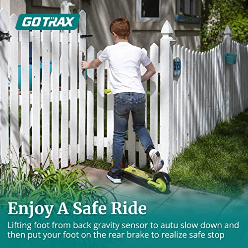 Gotrax Gks Electric Scooter For Kid Ages 6-12, Max 4 Miles Range And 7.5 Mph Speed, 6" Solid Rubber Wheels Ul2272 Certification, Lightweight Electric Kick Scooter For Kids Boy Girl Green #TOP4