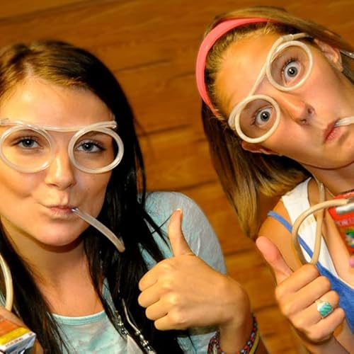 8Piece Silly Straw Eye Glasses, Crazy Straws For Kids Kids Funny Glasses Silly Straws Reusable Party Supplies For Kids Crazy Straws For Skids Reusable #TOP6