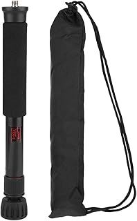 ASHATA Mini monopé de câmera de 48 polegadas, suporte de montagem em bastão selfie monopé portátil ajustável para câmera DSLR câmera sem espelho, Flash, telefone celular (P-256A)