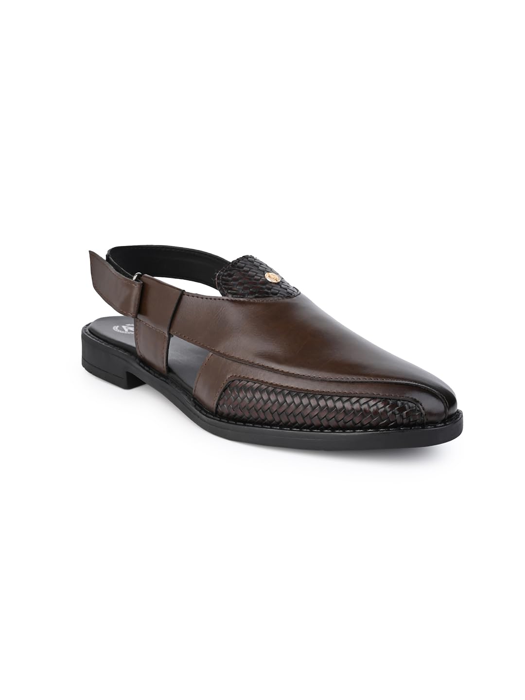 ALBERTO TORRESI Peshawari Sandal - Tan - 9 UK/India: Comfortable Velcro Fastening, Synthetic Textured Upper, Padded Insole, Round Toe, TPR Sole - Perfect for Style and Support (B0D3HWYV32) Amazon Price History, Amazon Price Tracker