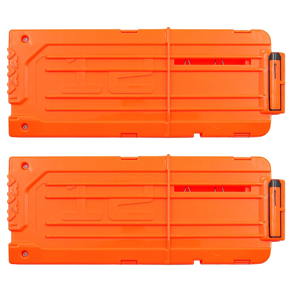 POFET Clip per Pistola a Proiettile Morbido, capacità di riserva, 12 Clip a Ricarica Rapida per la Serie Nerf Elite