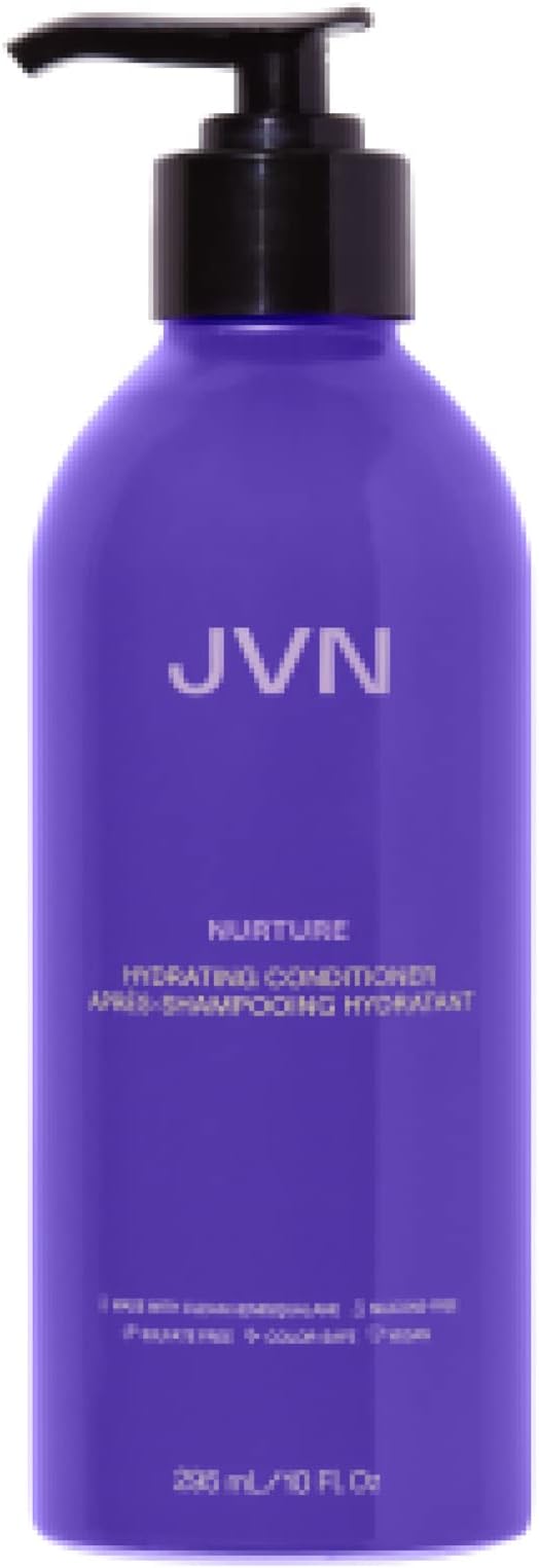 JVN Nurture Hydrating Conditioner, Moisturizing Conditioner for All Hair Types, Detangles & Softens Hair, Made with Clean Hemisqualane (10 Fl Oz)