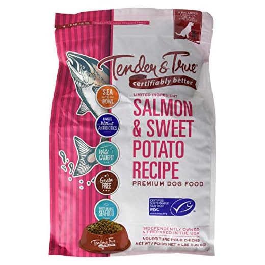 Tender and True PET Food Salmon & Sweet Potato Dry Dog Food, 1810 GR