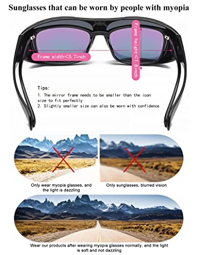 Lxnoap Night Vision Driving Wraparounds Wrap Around Prescription Glasses Anti Glare Sunglasses for Men and Women (Grey Lens)4