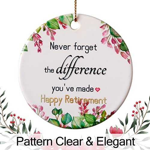 Retirement Ornament 2023, Retired Gifts For Women Man, Retirement Gifts For Nurse,Coworker,Teacher Ornament, 3Inch Holiday Keepsake Retired Christmas Ornaments 2023 #TOP2