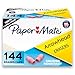 Paper Mate Arrowhead Pink Pearl Cap Erasers, 144 Count