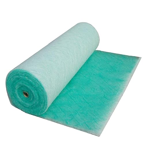 Paint Booth Exhaust Filter Roll, 15 Gram Fiberglass Paint Arrestor for Automobile Spray Booth Air Filtration System (24" x 60Ft)