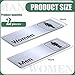 Brushed Aluminum Restroom Signs, Men and Women Modern Restroom Sign, 9 x 3 Inch Bathroom Door Signage Decor for Offices Business Restaurants (2 Pcs)