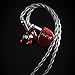 Moondrop ARIA 2 RED in-Ear Headphone with 0.78 2 Pin Cable Replaceable Plugs 3.5/4.4mm Earphone
