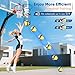 Automatic Volleyball Training Equipment Aid, Heavy Duty Volleyball Spike Serve Trainer for 3-Ball Training, Height Adjustable Volleyball Rebounder Practice Setter Training Equipment(No Ball)