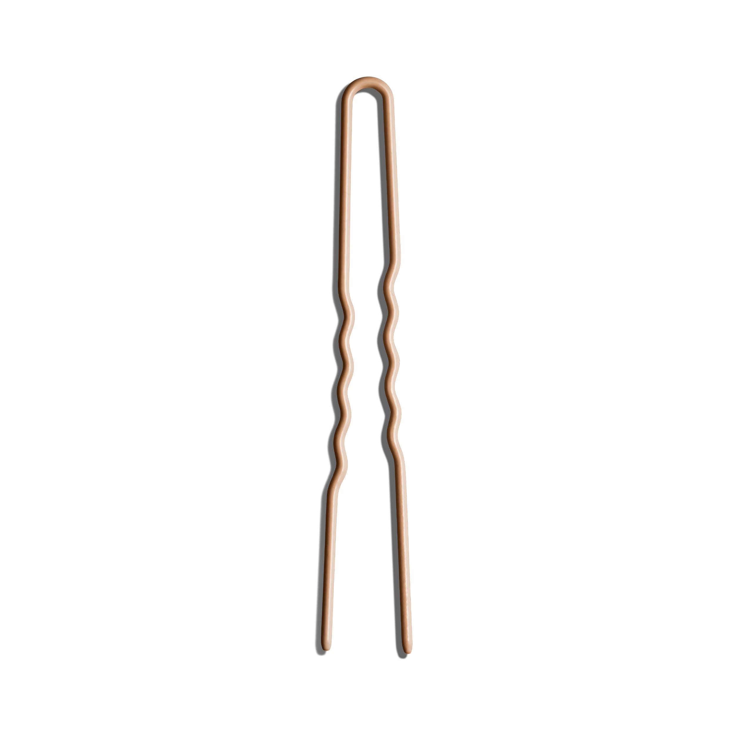 Foundation Pin (3in x 12 French Hair Pins) - Camel