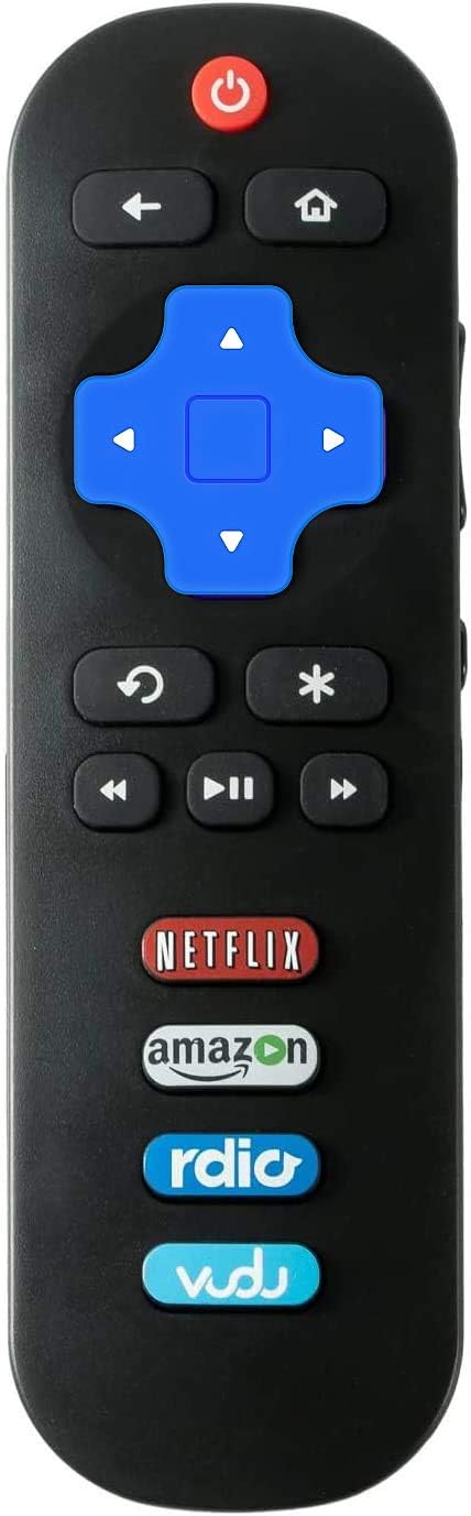 Remote Control Compatible with LG Roku Smart TV 55LF5700 65LF5700 with Black Silicone Case Cover Holder (only)