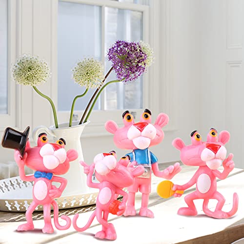 Set di 6 decorazioni di compleanno della pantera