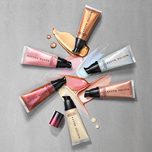 Kevyn Aucoin Glass Glow Face, Pixie Dream: Multi-Purpose Universal Dewy Highlighter For Face And Body. Creates Glowing Youthful-Looking Hydrated Skin With A Glassy Complexion. Makeup Artist Go To. #TOP6