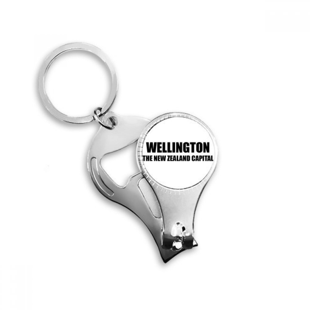 Porte-clés multi-fonction Wellington Nouvelle-Zélande avec coupe-ongles et décapsuleur