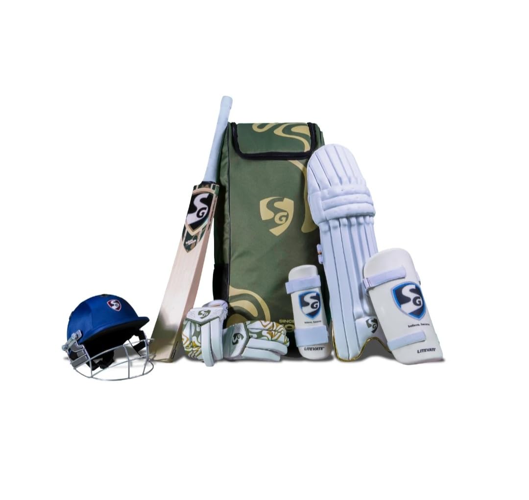 SG Savage English Willow Combo KIT with Helmet Size NO 4-image-44