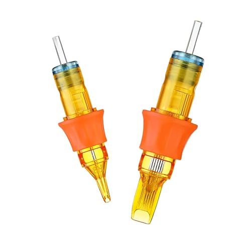 Lot de 10 cartouches d'aiguilles de tatouage jetables stérilisées rondes avec anneau en silicone (11RL) Cover