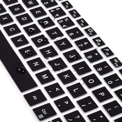 Image of OJOS Keyboard Cover for for Dell XPS 13 7390 Keyboard Cover for 13.3 inch New Dell XPS 13 7390 Standard Laptop & Dell XPS 13 9305 9380 9370 9365 13.3 inch Laptop Keyboard Skin (NOT for 2-in-1 7390), Black