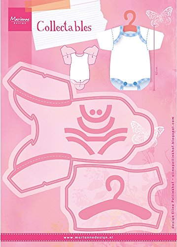 Marianne Design Collectables Eline's Baby Onesie Die, Pink, 21.1 x 15.4 x 0.1 cm - Image 2