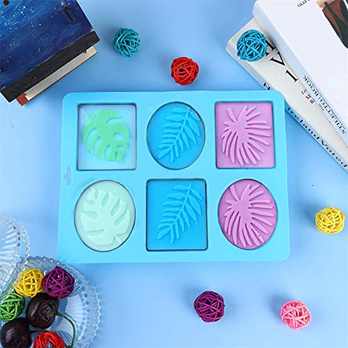 Silicone Molds Monstera, Palm Olive Leaves Craft Art Silicone Soap Mold, 6 Hole Craft Molds Diy Handmade Soap Molds - Soap Making Supplies By Yscen #TOP4