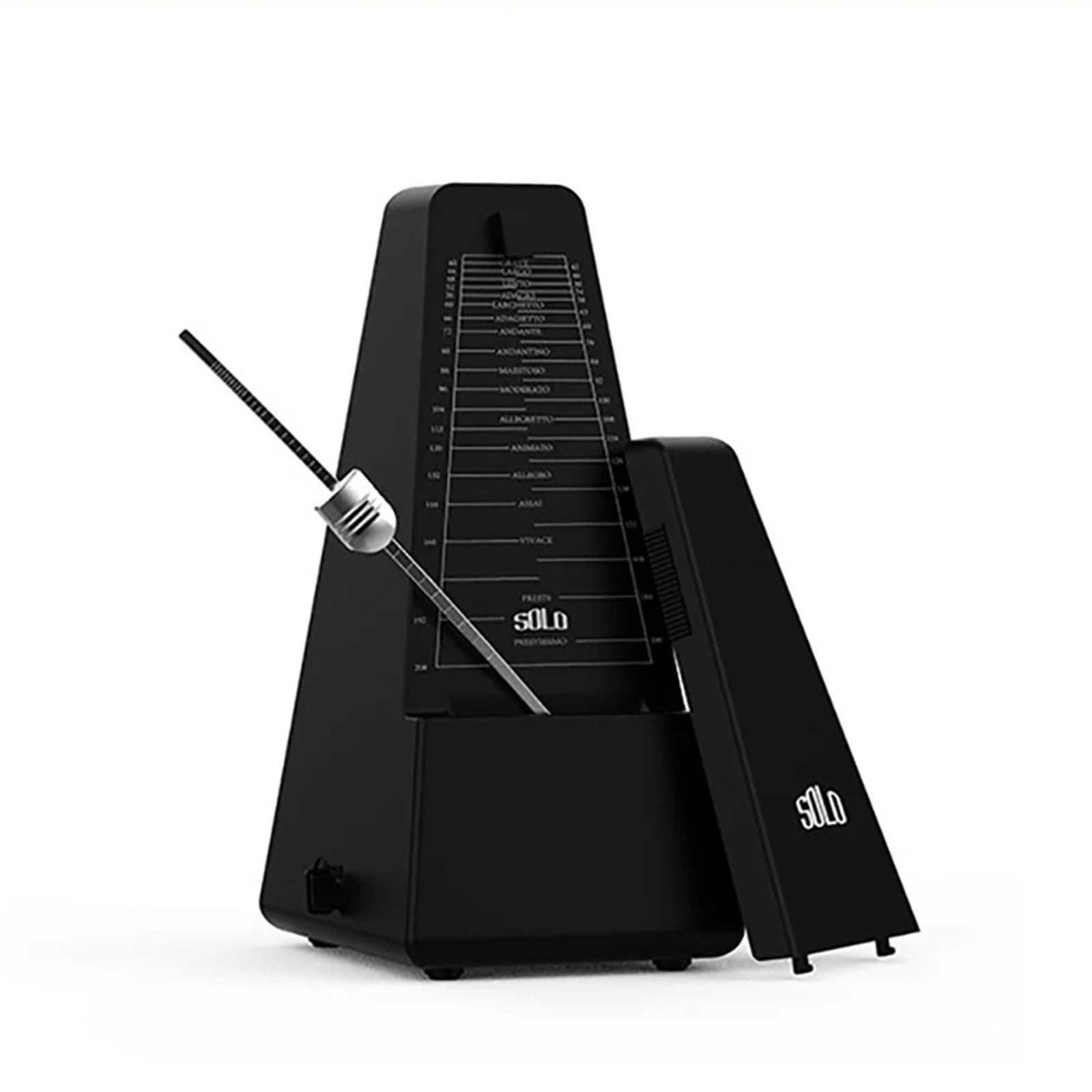 Mechaniczny metronom w stylu vintage, rytm, mechaniczny metronom, metronom w kształcie wieży, dzwonka do gitary, fortepianu, guzheng(S320-Black)