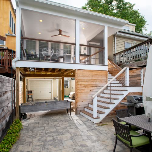 Luckin 1000Ft Premium Deck Railing Cable - 1/8" Diameter T316 Stainless Steel Cable, 7X7 Strands Wire Railing Hardware #TOP5