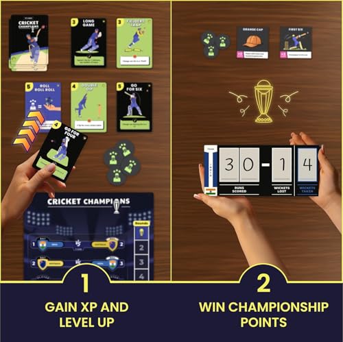 Cricket Champions Boardgame Light Strategy Dice Game miniatura 5