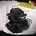 TIDEWE Tactical Range Backpack with Removable Divider, Handgun Backpack with 4 Pistol Case for Handguns, Range Bag with Hard Glasses Case (Black)