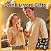 HAPPYPOP Bourbon Gifts for Men - Bourbon Whiskey Socks for Bourbon Lovers, Father's Day Gift for Dad