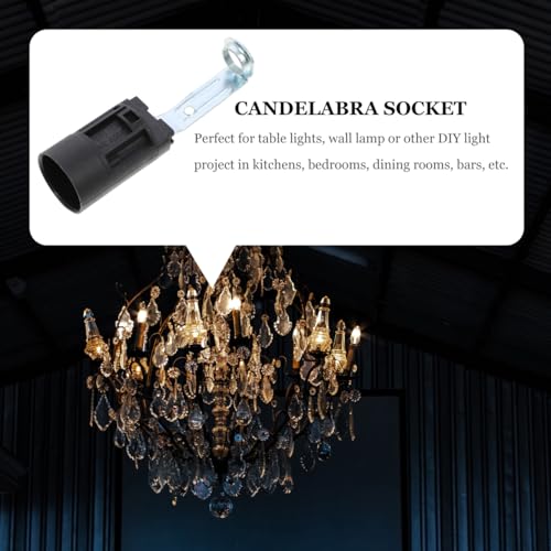 Uonlytech E14 Portalámparas ajustable para base de candelabro en pack de 10 4