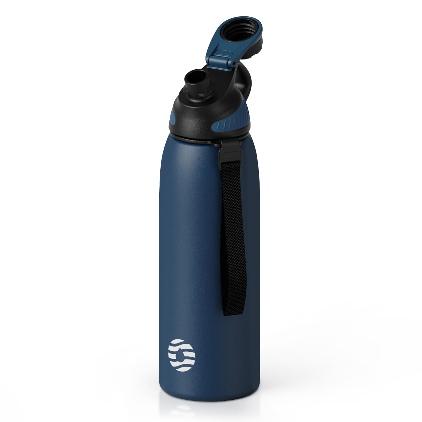 FJbottle 32oz Stainless Steel Insulated Water Bottle No Straw Spout Lid