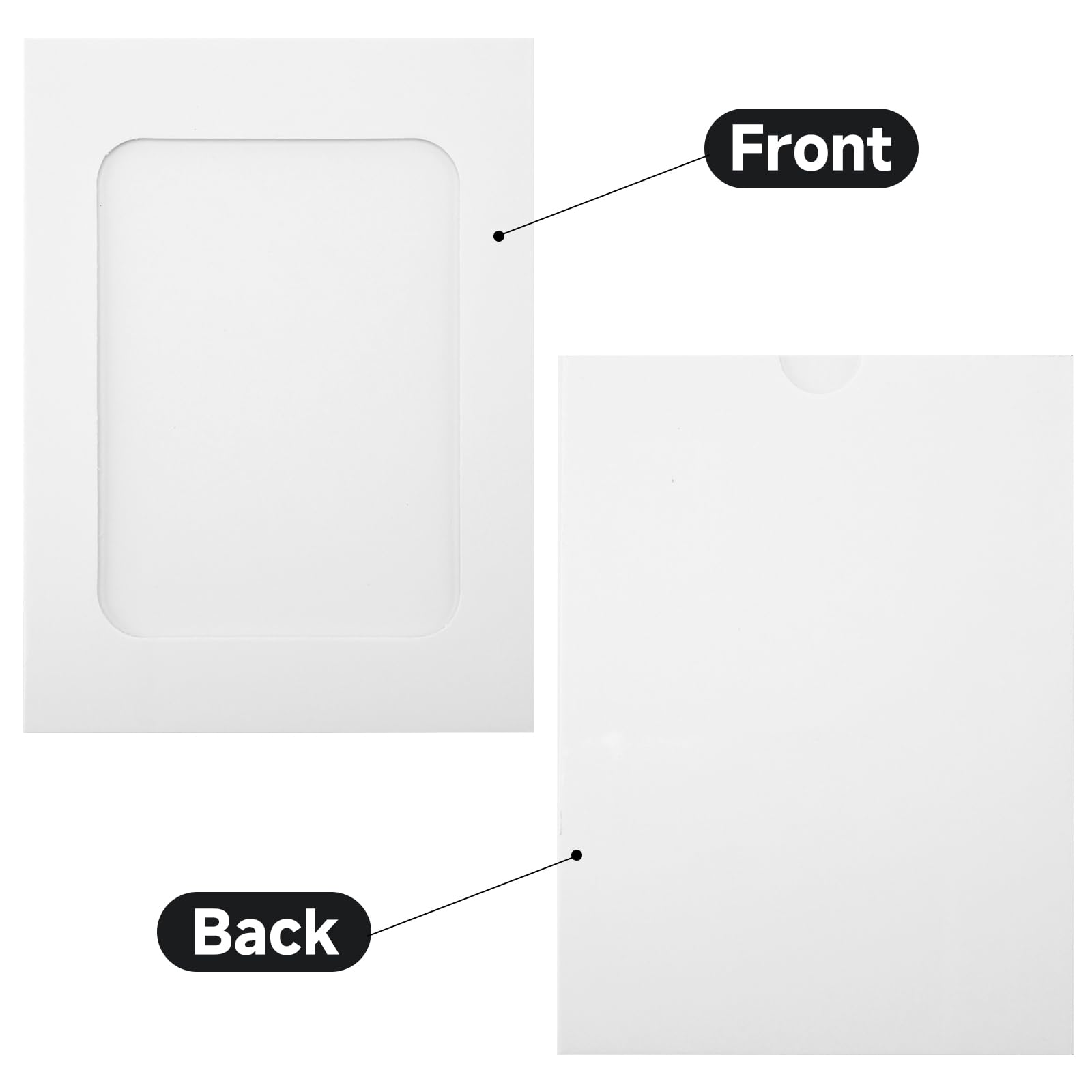 Anwyll 30 marcos de fotos de papel blanco, marcos de fotos de papel de cartón de 4 x 6 pulgadas con mini clips de madera y cuerdas de yute, soportes de fotos para colgar fotos, decoración de pared