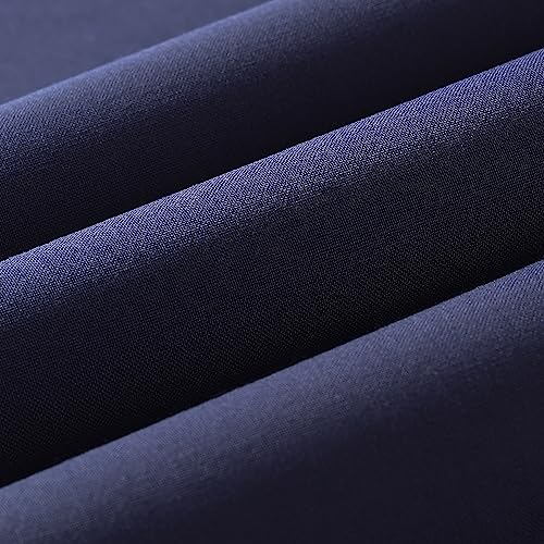 Wooqu Fabric Cloth, Fabric Surface and Paper Back, Easy to Use, Strong, 17" High x 29" Across, for Book Binding Midnight Blue