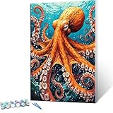 Photo Gallery qianluoo dipingere con i numeri per adulti bambini principianti, polpo paint by numbers kit tela di fai da te olio la pittura di numeri kit decora la casa regalo (35x50cm, senza cornice) q-460 Photo Gallery qianluoo dipingere con i numeri per adulti bambini principianti, polpo paint by numbers kit tela di fai da te olio la pittura di numeri kit decora la casa regalo (35x50cm, senza cornice) q-460