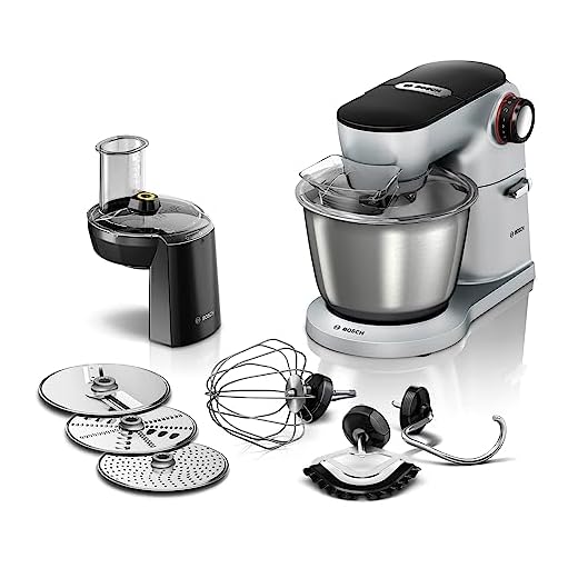 Bosch mum9d33s11 Robot de cocina Optimum, cuenco de acero inoxidable, sistema 3d para mezclar, 7 niveles, 1300 W, Platinum Plata