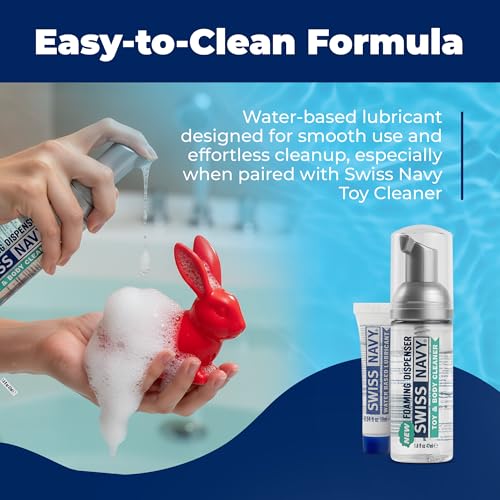 Image of Swiss Navy Premium Water-Based Lubricant - 0.34 oz | Lubricating Gel for Men, Women & Couples - Toy Safe - Non-Staining Formula - Compatible with Latex & Condoms