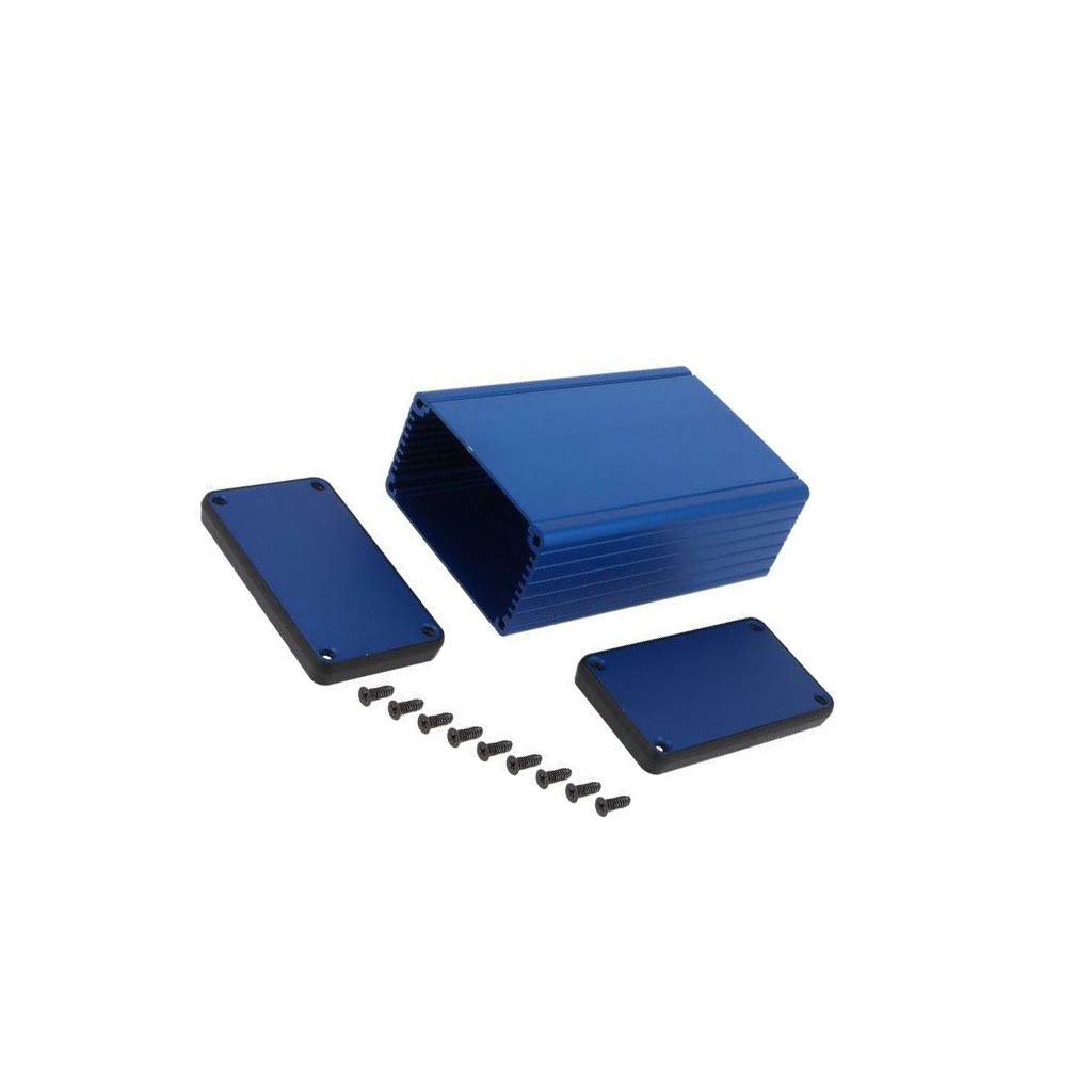 Boîtier alu HM-1455K1201BU finition anodisée 120x78x43mm 1455