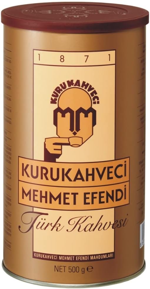Kuru Kahveci Mehmet Efendi Turkish Coffee Tin 500gr x 2 Pack