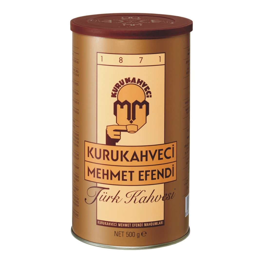 Kuru Kahveci Mehmet Efendi Turkish Coffee Tin 500gr x 2 Pack