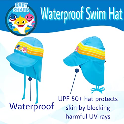 Baby Shark Beach Hat For Boys, Swim Hat For Kids, Reversible Toddler Baby Shark Hat, Kids Sun Hat Pinkfong Baby Shark Turquoise #TOP1