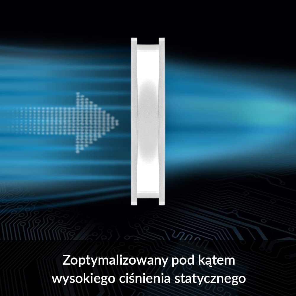 ARCTIC P12 PWM PST A-RGB (3 Szt.) - 120 mm wentylator PWM zoptymalizowany pod kątem ciśnienia statycznego, wentylator obudowy, półpasywny: 200-2000 RPM