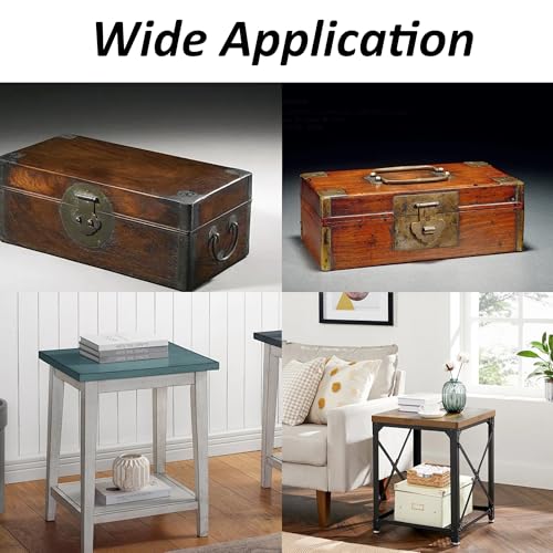 Image of 24PCS 1.3 inch Metal Box Corner Protector, Black Triangle Edge Decorative Case Corner Edge Guard Protector Metal Cabinet Table Edge Cover