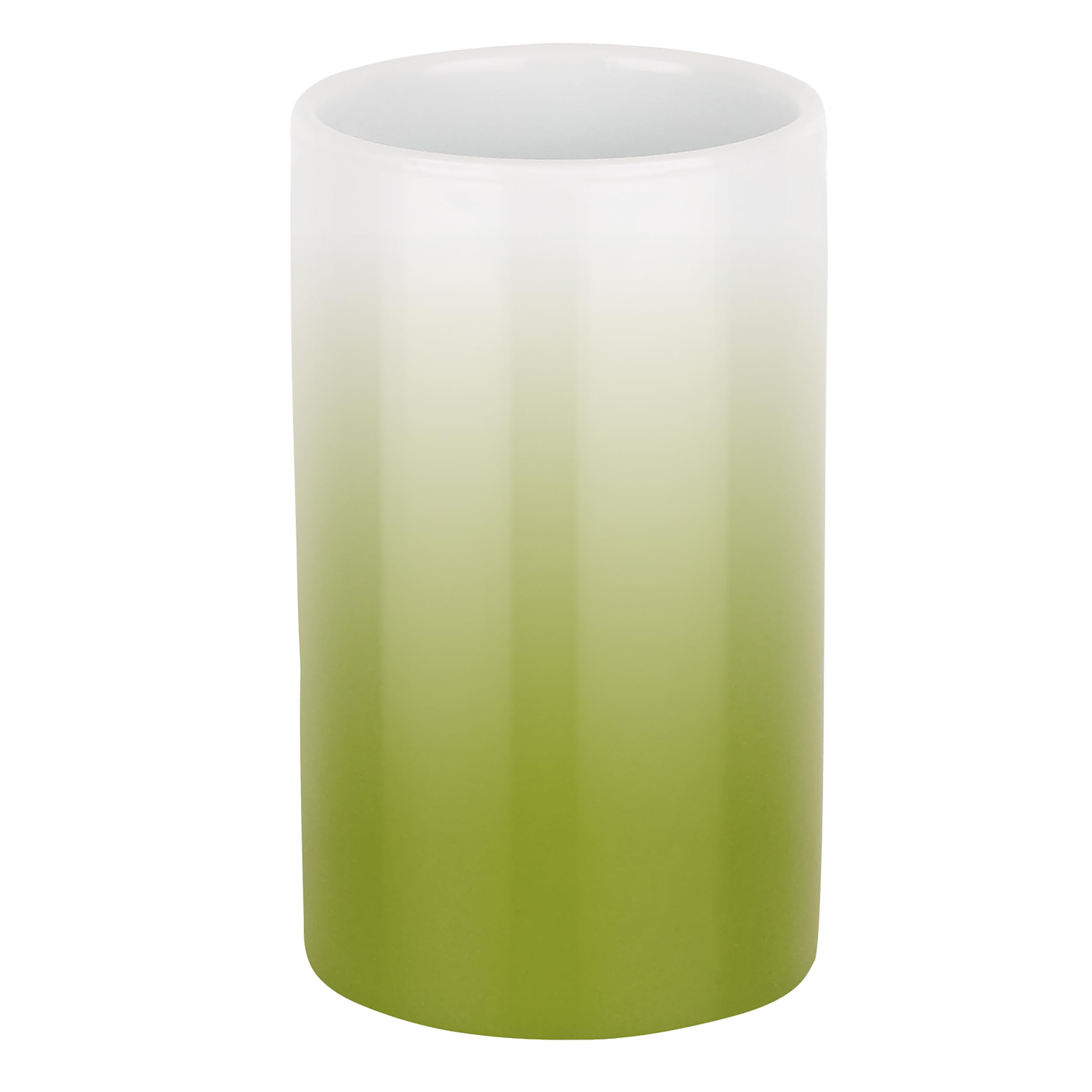 Spirella Badezimmer-Becher/Zahnputzbecher aus Porzellan, limettengrün, Green