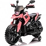 SÉCURITÉ POUR ENFANTS: Moto electrique conçue pour les enfants de 3 à 6 ans idéale pour une première expérience de conduite électrique en toute sécurité et en toute confiance